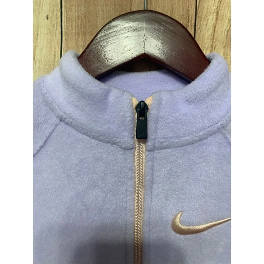 Nike 5-6 years Little Girls Full Zip Fleece Jacket light purple